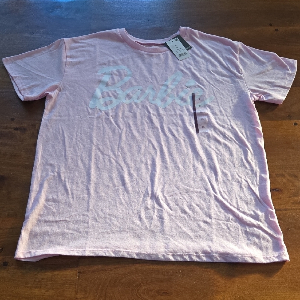 NWT Grayson Threads Barbie Graphic T-Shirt Light Pink Size XL